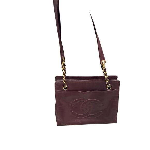 Chanel 1994 Bordeaux Timeless Zip Shopping tote - Picture 3 of 9